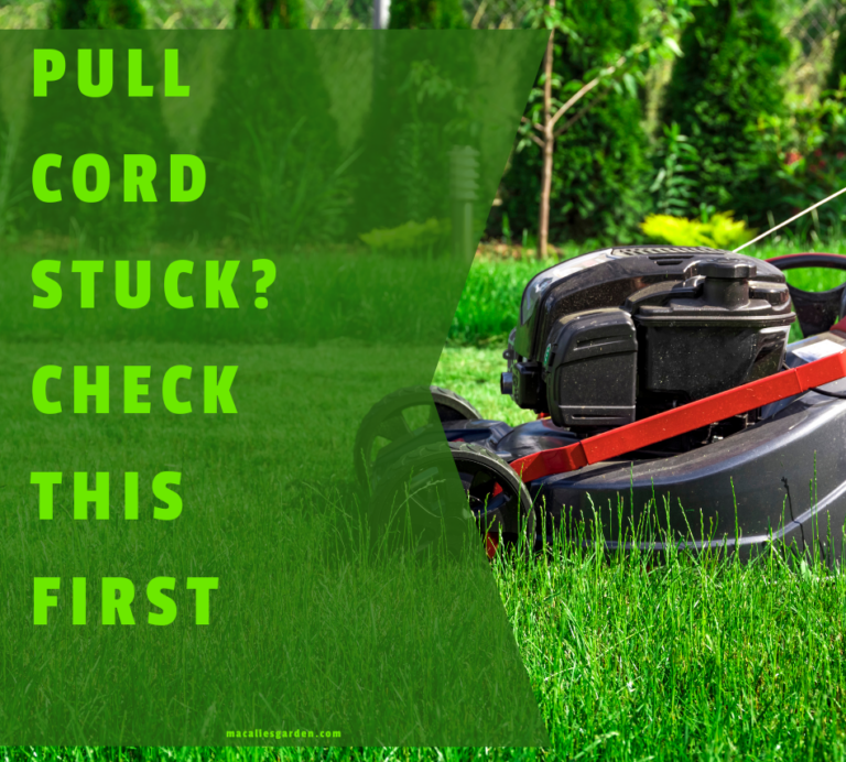 How to fix lawn mower pull cord stuck? Causes And Fixes Mackalies Garden