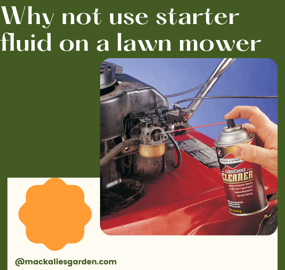 Why Not Use Starter Fluid On A Lawn Mower