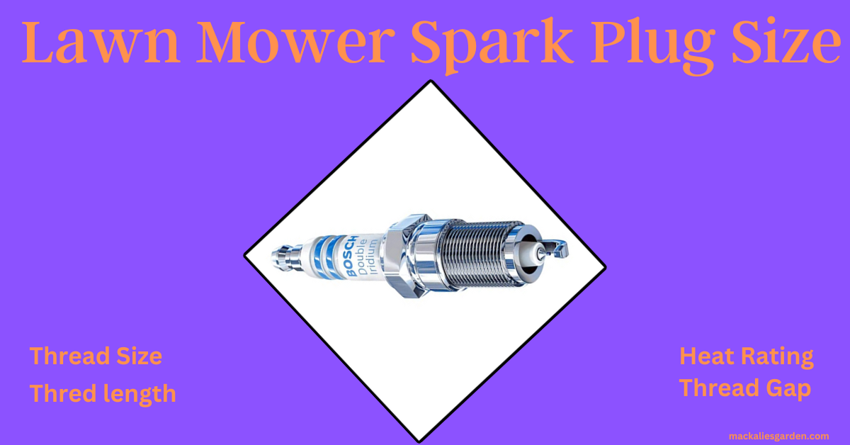 lawn mower spark plug size